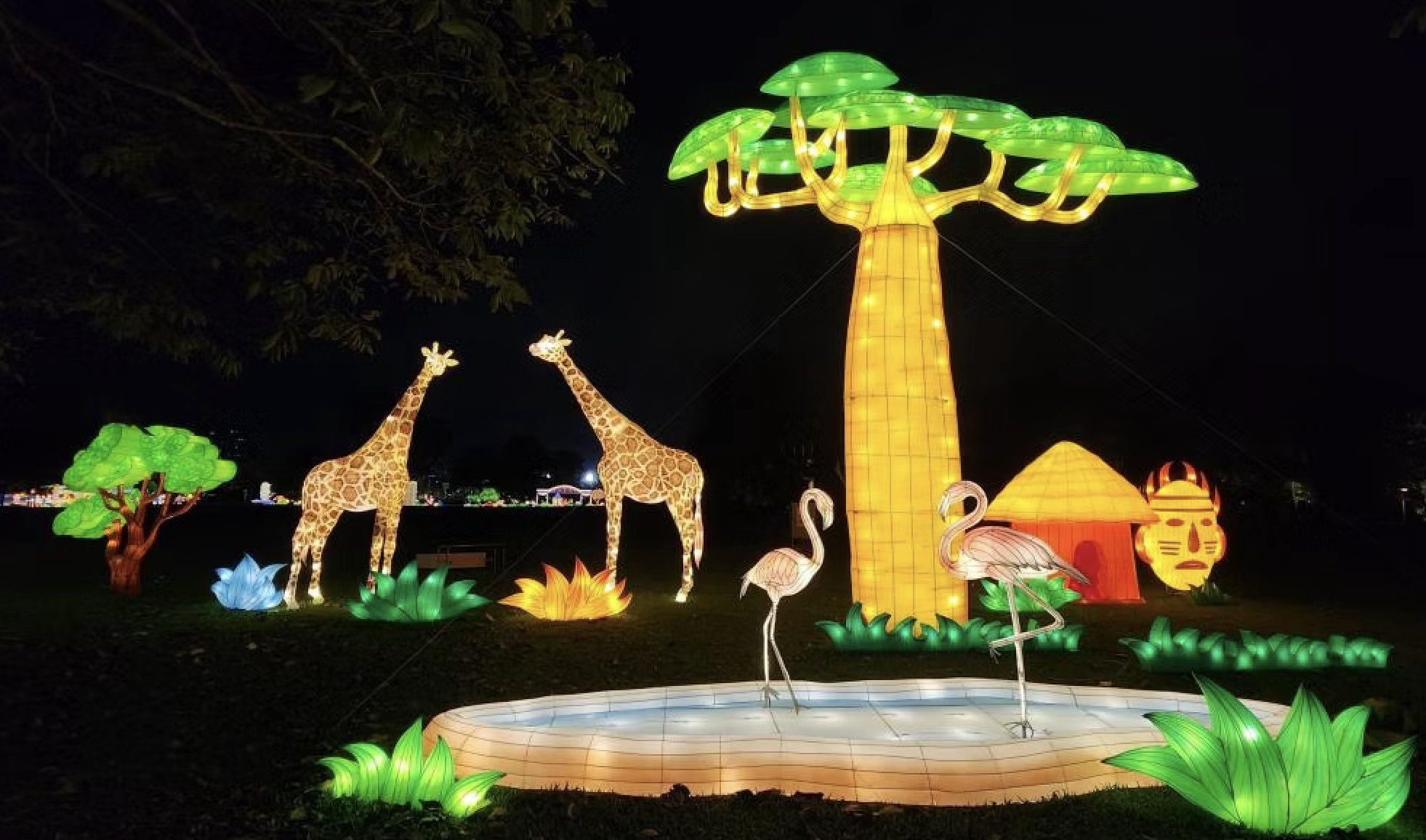 Lantern display at Lights by the Lake