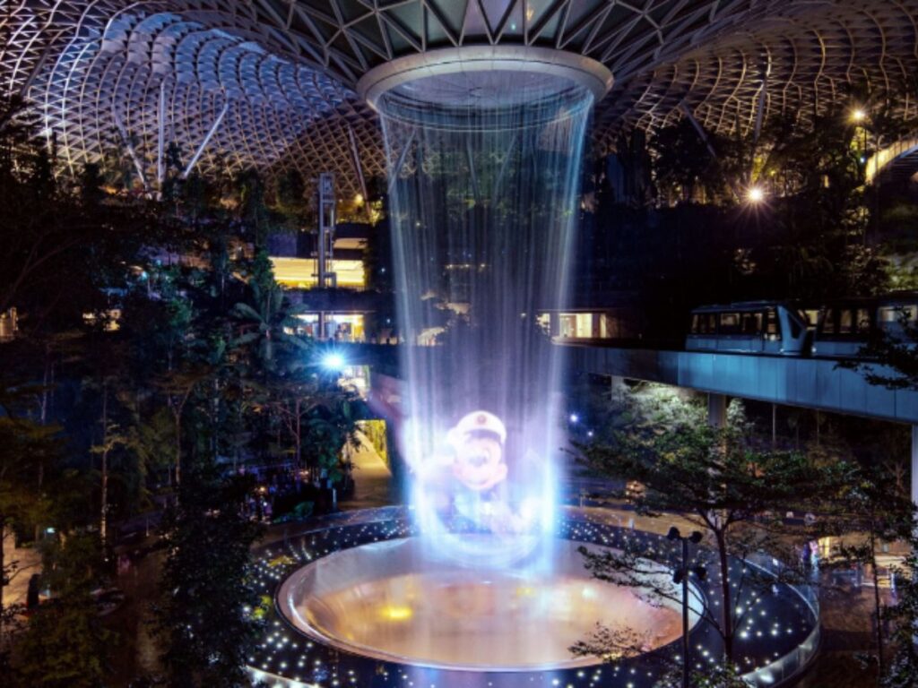 Jewel snowfall moments are highlights among christmas shows singapore