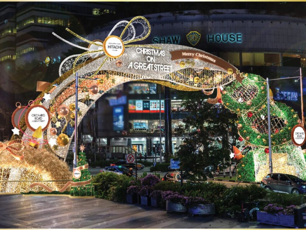 Christmas on A Great Street offers romantic christmas activities singapore in the city